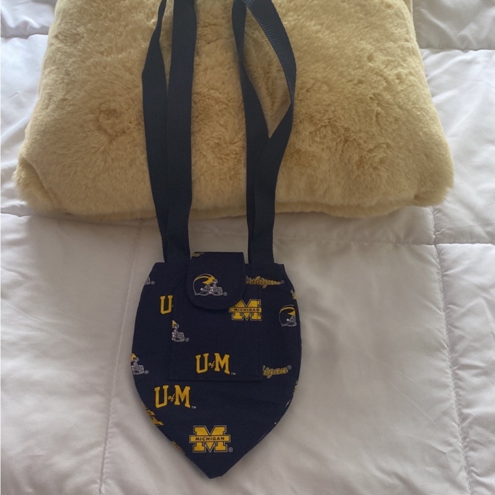 University of Michigan game day purse/ handbag/tote